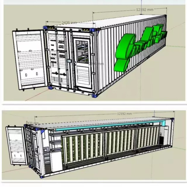 Odlingscontainer 20 tum